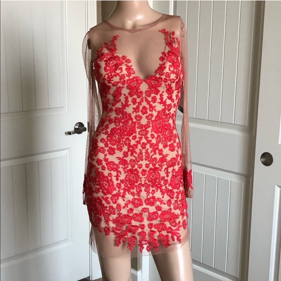 red luau dress